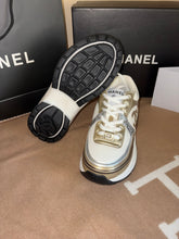 Load image into Gallery viewer, Gold C Runner Trainers
