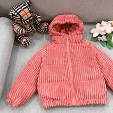 Load image into Gallery viewer, Coral Fluffy Kids Coat
