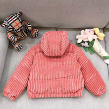 Load image into Gallery viewer, Coral Fluffy Kids Coat
