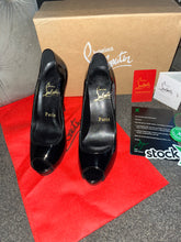 Load image into Gallery viewer, Black Open Toe Heels
