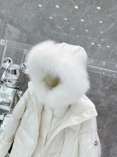 Load image into Gallery viewer, White Long Fur Hooded Coat
