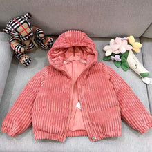 Load image into Gallery viewer, Coral Fluffy Kids Coat
