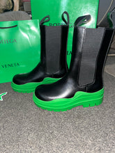Load image into Gallery viewer, Green Leather Boots
