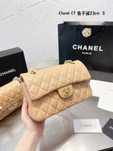 Load image into Gallery viewer, Peach Beige Leather C Bag
