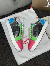 Load image into Gallery viewer, Colourful Red Bottomed Trainers
