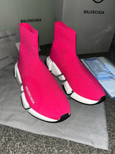 Load image into Gallery viewer, Pink &amp; Black Socks
