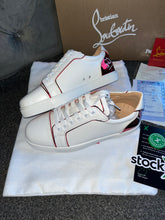 Load image into Gallery viewer, White &amp; Red Shinny Trainers
