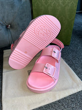 Load image into Gallery viewer, Pink Strap Rubber Sandals
