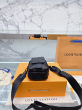 Load image into Gallery viewer, Black Leather Phone Bag

