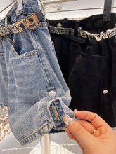 Load image into Gallery viewer, Plain Jean Shorts &amp; Belt
