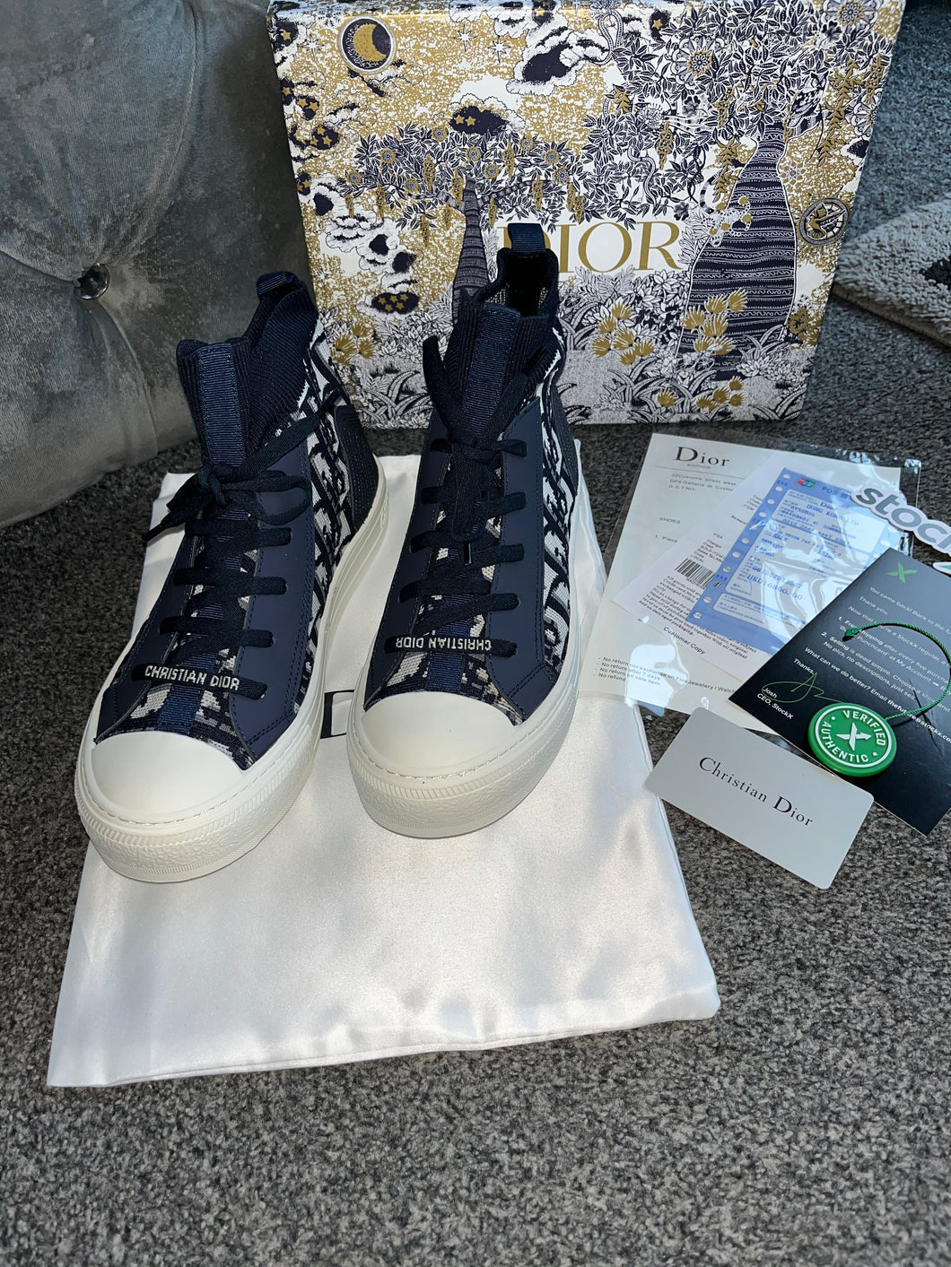 Navy Paris Hightops