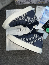 Load image into Gallery viewer, Navy Paris Hightops
