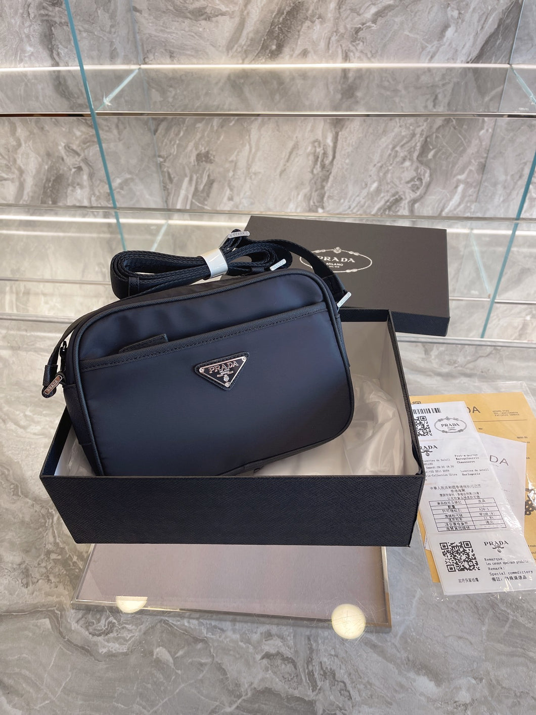 Black Prade Shoulder Bag