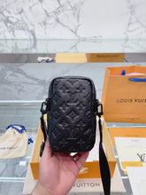 Load image into Gallery viewer, Black Leather Phone Bag
