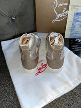 Load image into Gallery viewer, Pink/Silver High Diamond Trainers
