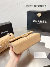 Load image into Gallery viewer, Peach Beige Leather C Bag
