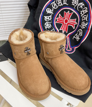 Load image into Gallery viewer, Cross Short Ugg Boots
