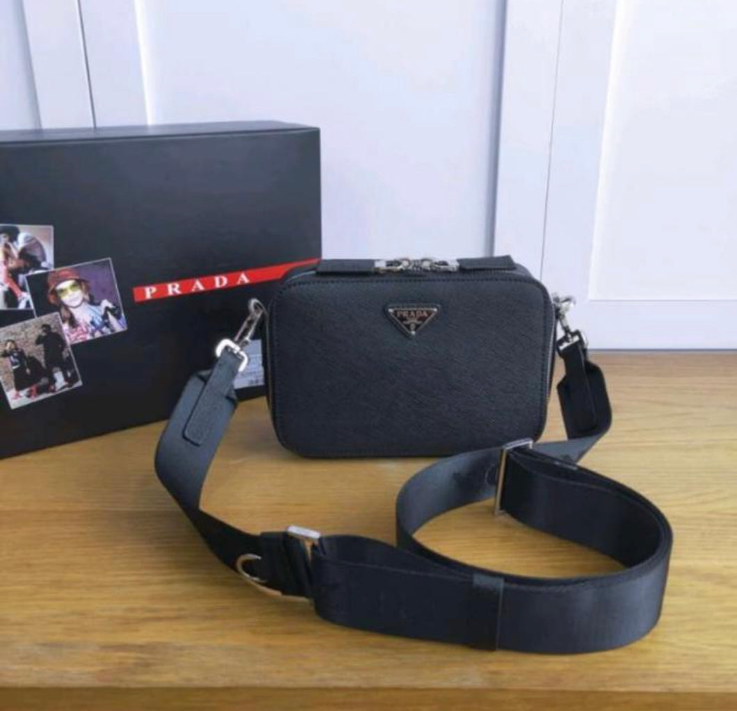 Black Leather Shoulder Bag