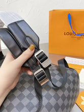 Load image into Gallery viewer, Black Leather Backpack
