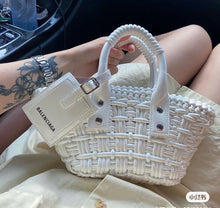 Load image into Gallery viewer, Wicker Basket Bag
