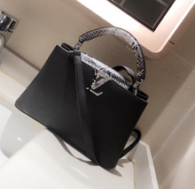 Load image into Gallery viewer, Snake Paint Leather Bag
