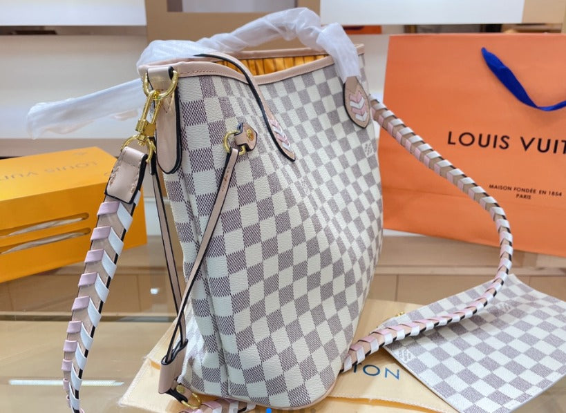 White Leather Square Bag