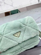 Load image into Gallery viewer, Fluffy Mint Green P Bag
