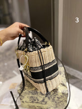 Load image into Gallery viewer, Wicker Tote Bag
