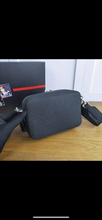 Load image into Gallery viewer, Black Leather Shoulder Bag
