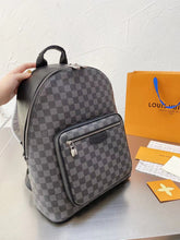Load image into Gallery viewer, Black Leather Backpack
