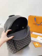 Load image into Gallery viewer, Black Leather Backpack
