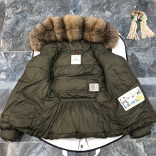 Load image into Gallery viewer, Real Fur Hooded Coat
