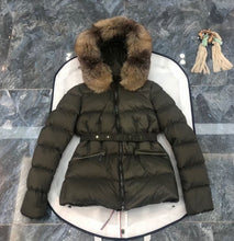 Load image into Gallery viewer, Real Fur Hooded Coat

