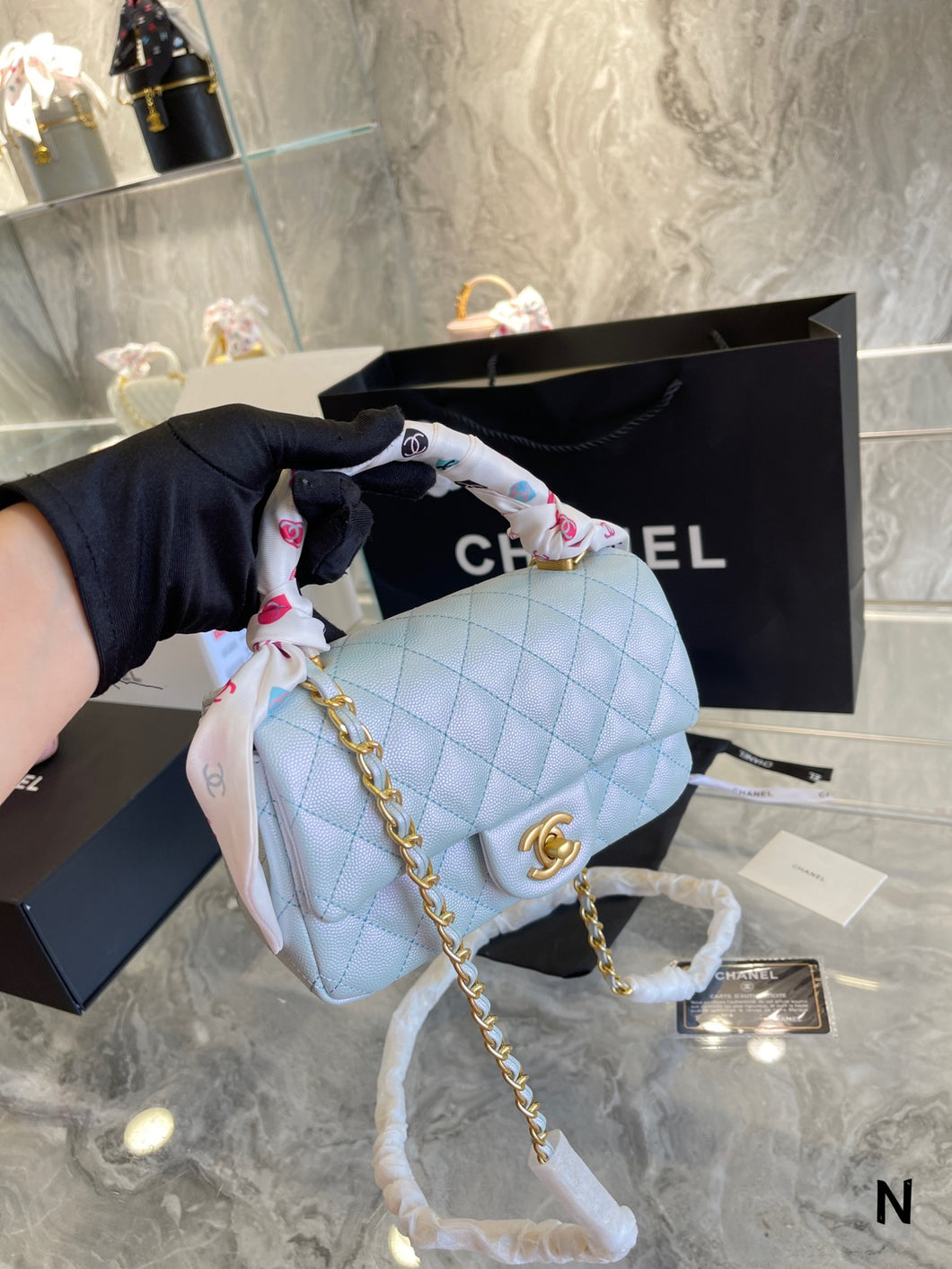 Small Leather C Shoulder Bag