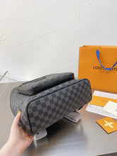 Load image into Gallery viewer, Black Leather Backpack
