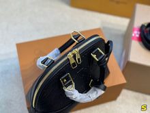 Load image into Gallery viewer, Patterned Design Black Alma Bag
