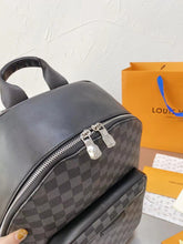 Load image into Gallery viewer, Black Leather Backpack
