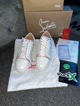 Load image into Gallery viewer, White &amp; Red Shinny Trainers
