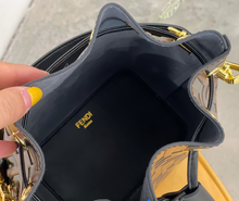 Load image into Gallery viewer, Brown Shinny Bucket Bag
