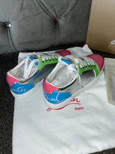 Load image into Gallery viewer, Colourful Red Bottomed Trainers
