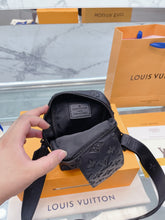 Load image into Gallery viewer, Black Leather Phone Bag
