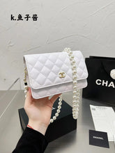 Load image into Gallery viewer, Leather C Pearl Bag
