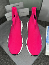 Load image into Gallery viewer, Pink &amp; Black Socks
