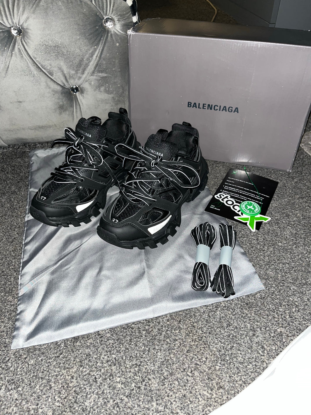 Black Track Trainers