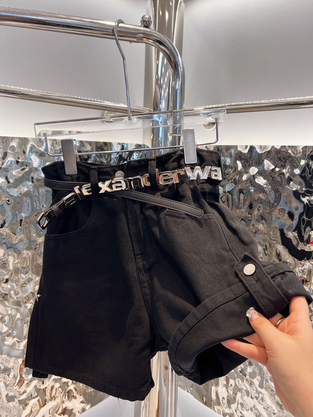 Plain Jean Shorts & Belt